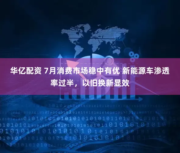 华亿配资 7月消费市场稳中有优 新能源车渗透率过半，以旧换新显效